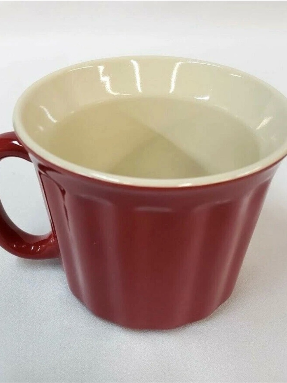 Rustic Red Stoneware Coffee Mug | Farmhouse Latte Cup | Cozy Mug | Vintage Style